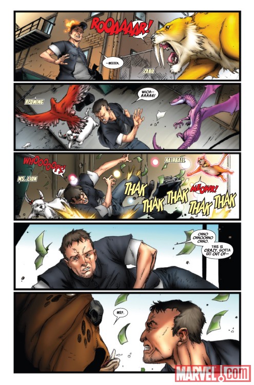 AVENGERS VS. THE PET AVENGERS #1 preview page by Ig Guara