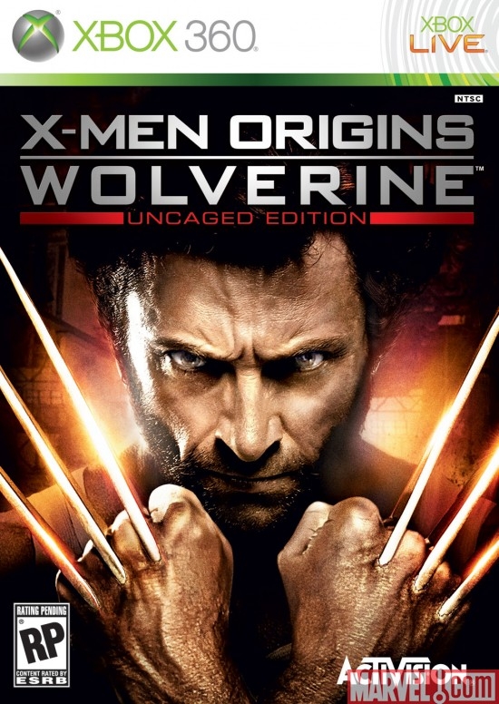 X-Men Origins: Wolverine Xbox 360 Box Art