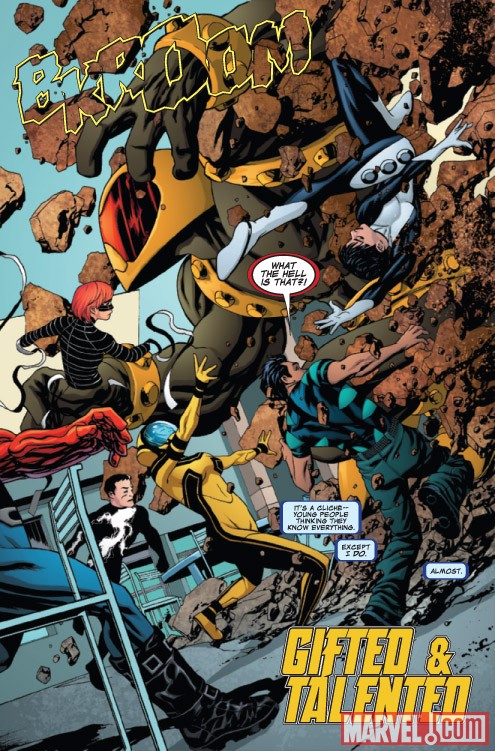 AVENGERS ACADEMY #2 preview art by Mike McKone