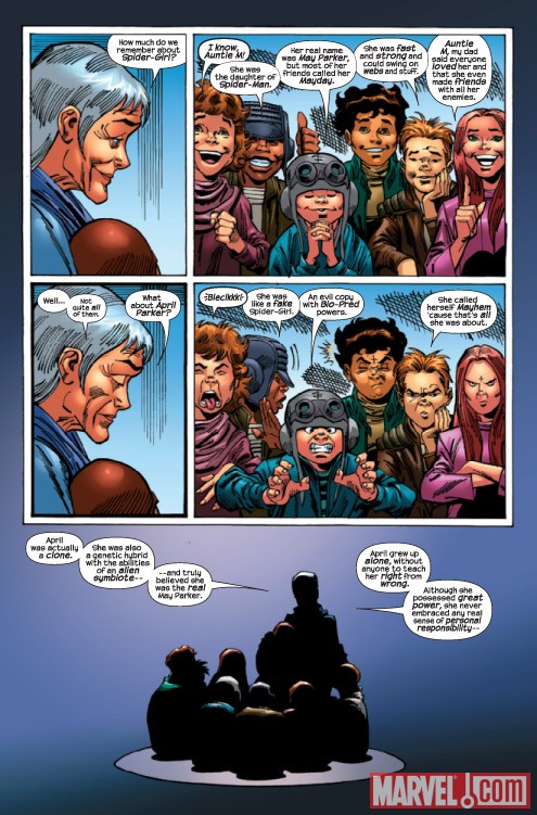 Spider-Girl: The End #1 preview art by Ron Frenz
