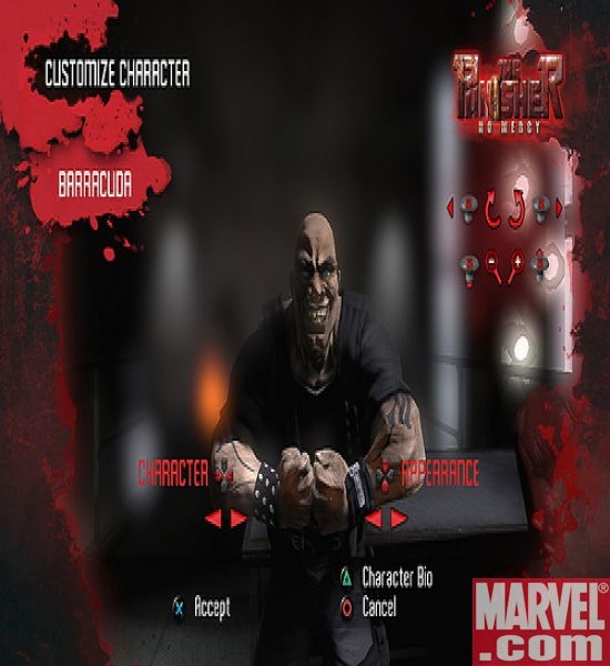 Screen shot from "The Punisher: No Mercy" video game
