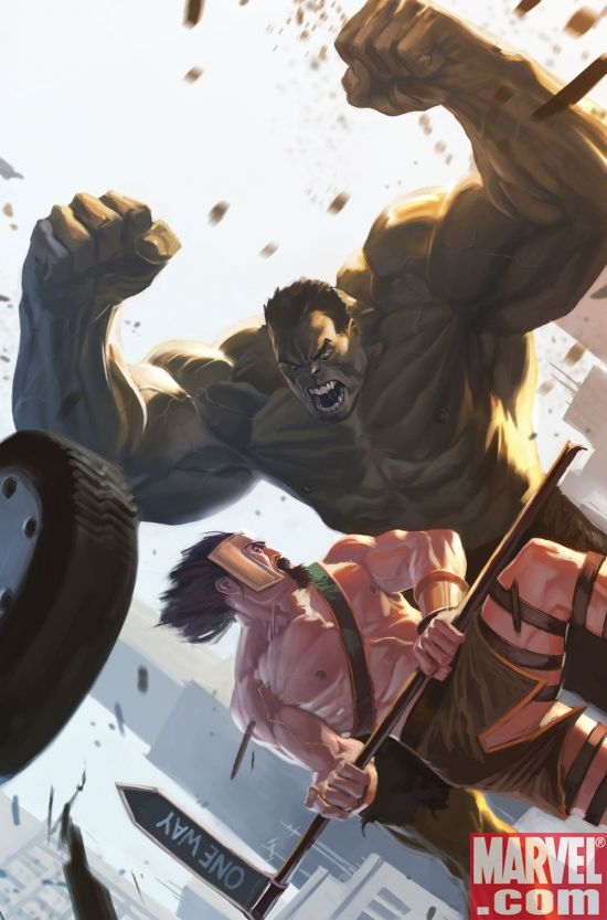 HULK VS HERCULES cover by Marko Djurdjevic