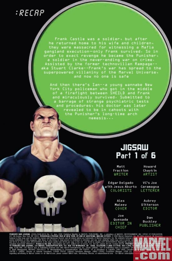 PUNISHER WAR JOURNAL #18, page 1