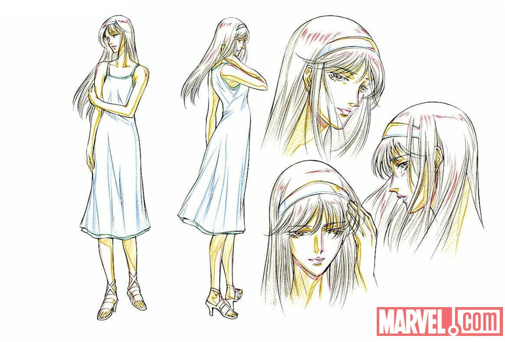 Mariko Concept Art from 'Wolverine' Anime