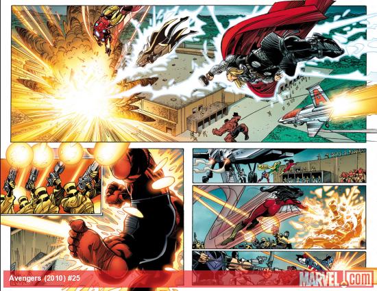 Avengers (2010) #25 preview art by Walter Simonson