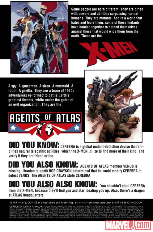 X-Men Vs. Agents of Atlas (2009) #2