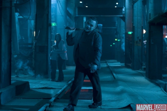 ''Loony Bin'' Jim with an ax