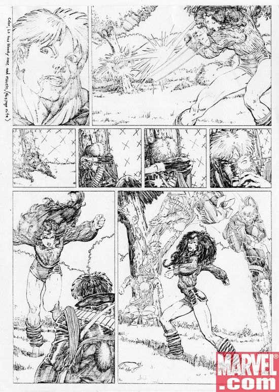 X-MEN: LONGSHOT Pencils