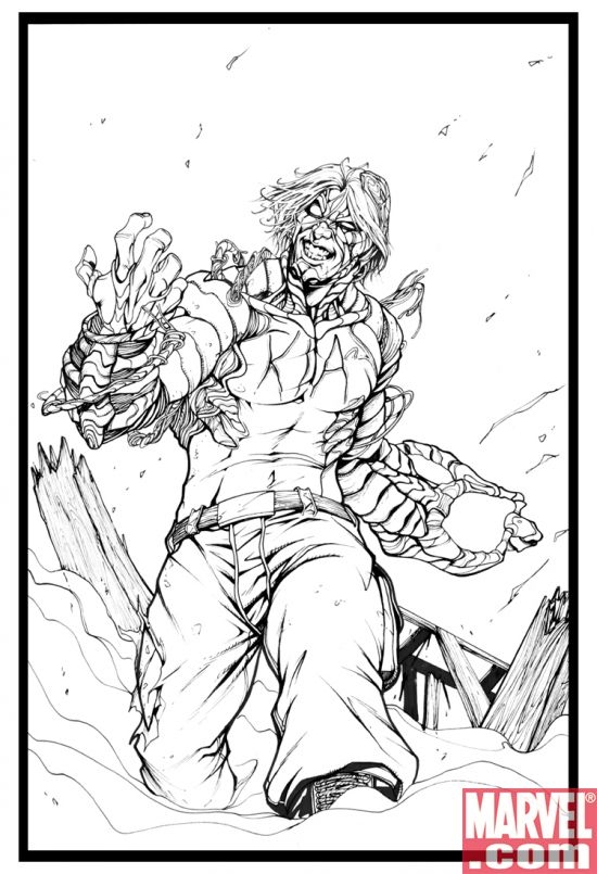 AVENGERS: THE INITIATIVE #11 preview art by Stefano Caselli
