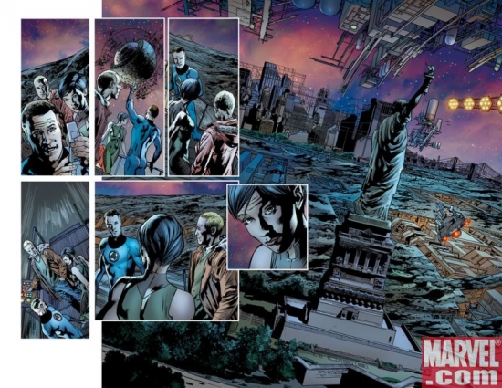 FANTASTIC FOUR #556 preview art by Bryan Hitch