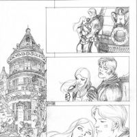 HAWKEYE & MOCKINGBIRD #4 pencil art by David Lopez 1