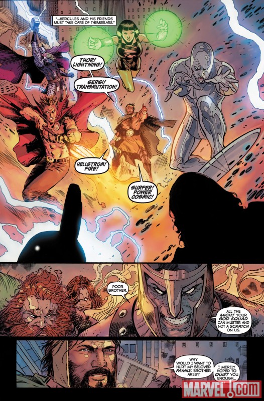 Image Featuring Hercules (Heracles), Silver Surfer, Thor, Sersi, Daimon Hellstrom
