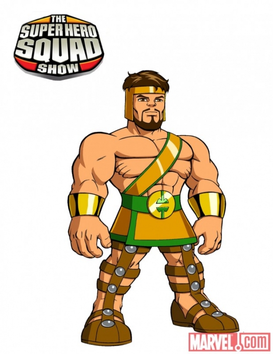 Final color art for Hercules from 'The Super Hero Squad Show' Season 2