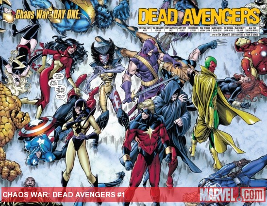 CHAOS WAR: DEAD AVENGERS #1 preview page by Tom Grummett