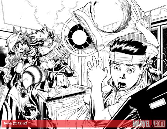 Nova (2013) #2 preview inks by Ed McGuinness