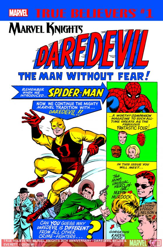 True Believers: Marvel Knights 20th Anniversary - Daredevil by Lee & Everett (2018)