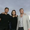 Hugh Jackman, Taylor Kitsch and Liev Schreiber at the ''X-Men Origins: Wolverine'' movie premiere in Tempe, Ariz.