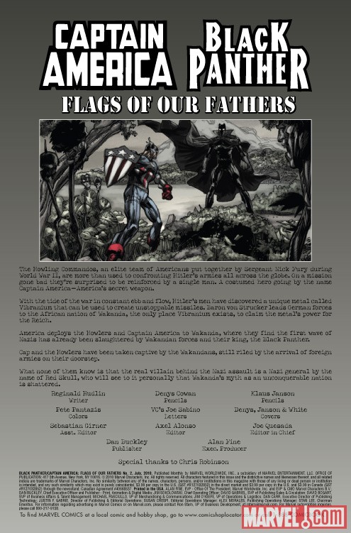 CAPTAIN AMERICA/BLACK PANTHER: FLAGS OF OUR FATHERS #2 recap page