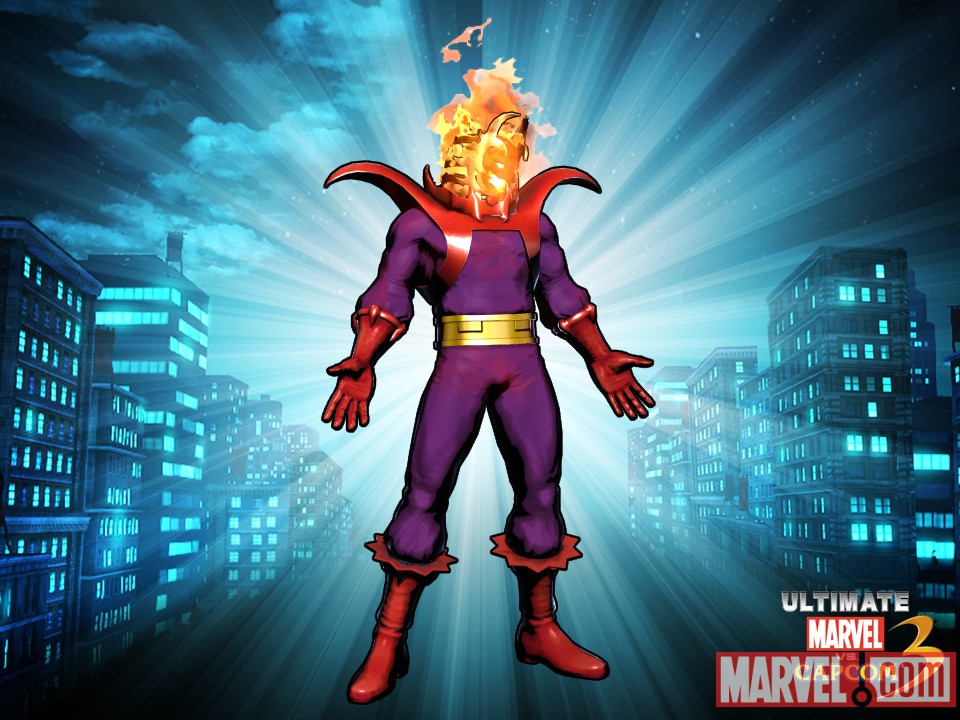Alternate Dormammu skin from the Viewtiful Strange DLC pack for Ultimate Marvel vs. Capcom 3