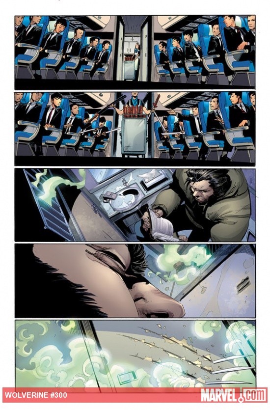 Wolverine #300 preview art by Adam Kubert