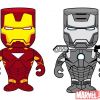 Concept art for Iron Man and War Machine Nodniks