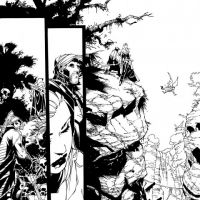 X-MEN: CURSE OF THE MUTANTS - STORM & GAMBIT #1 black and white preview art by Chris Bachalo