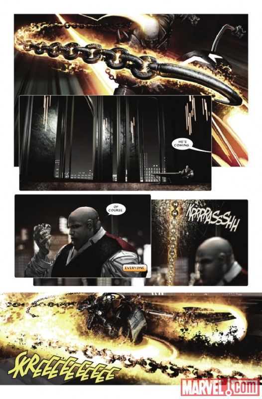 SHADOWLAND: GHOST RIDER #1 preview page by Clayton Crain