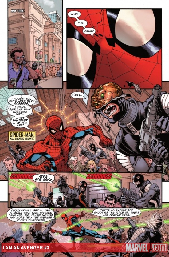 I AM AN AVENGER #3 preview page by Todd Nauck