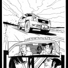 Six Guns #1 preview inks by Davide Gianfelice