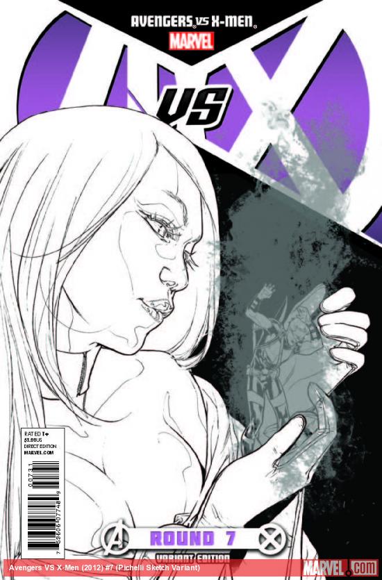 AVENGERS VS. X-MEN 7 PICHELLI SKETCH VARIANT (1 FOR 200, WITH DIGITAL CODE)