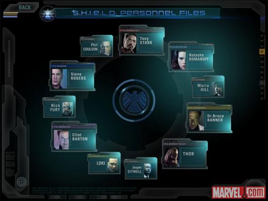 Screenshot from S.H.I.E.L.D. Personnel Files