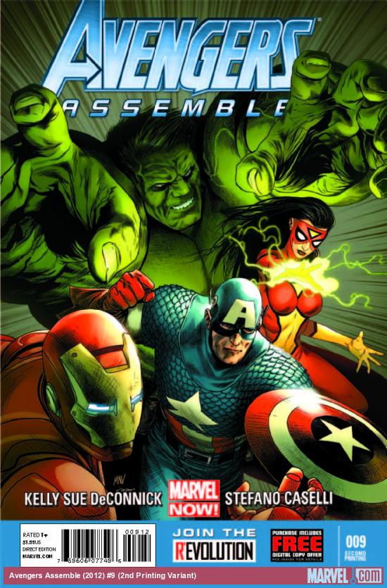 AVENGERS ASSEMBLE 9 2ND PRINTING VARIANT (NOW, WITH DIGITAL CODE)