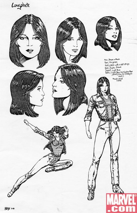 X-MEN: LONGSHOT Sketches