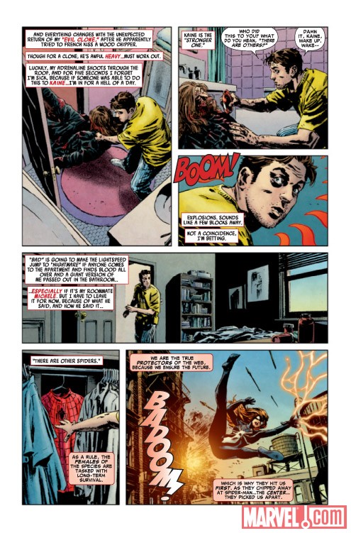 AMAZING SPIDER-MAN #634 preview art by Michael Lark and Stefano Gaudiano