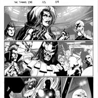 THE THANOS IMPERATIVE #5 black and white preview art by Miguel Sepulveda 2
