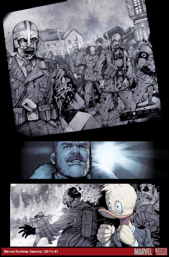 Marvel Zombies Destroy! #1 preview art by Mirco Pierfederici