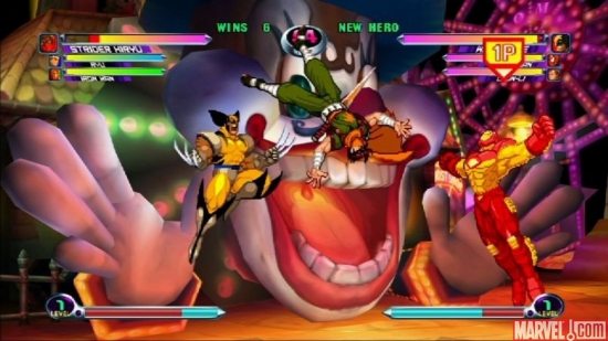 "Marvel vs. Capcom 2" screen shot 1