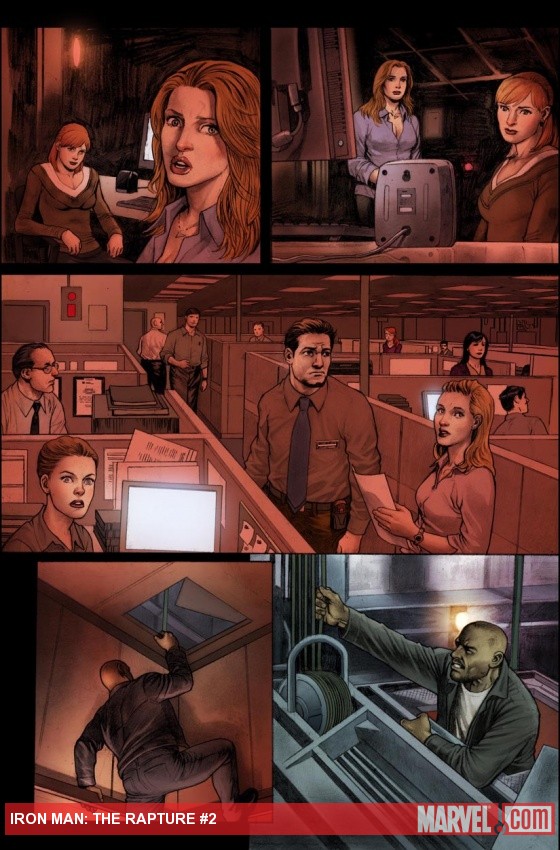 Iron Man: The Rapture #2 preview art by Tim Bradsteet