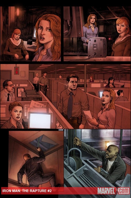 Iron Man: The Rapture #2 preview art by Tim Bradsteet