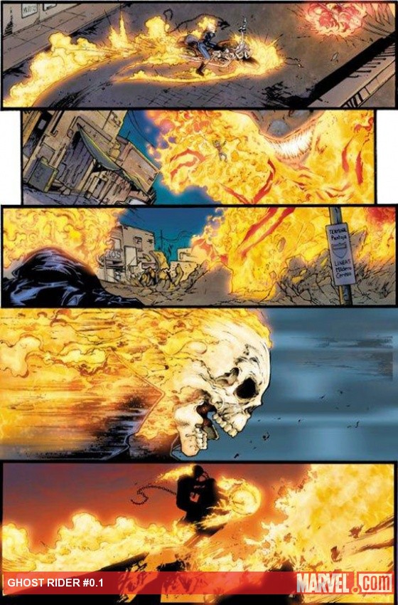Ghost Rider (2011) #0.1 preview art by Matthew Clark