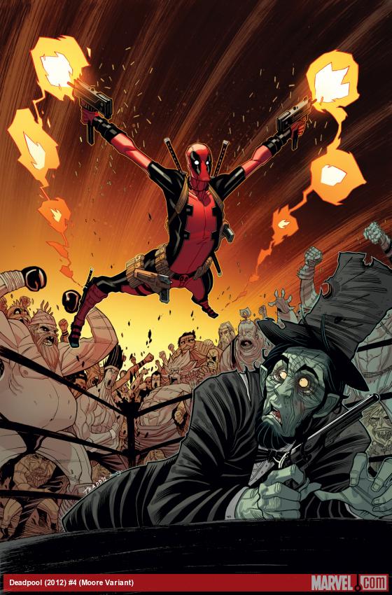 Deadpool (2012) #4 variant cover by Tradd Moore