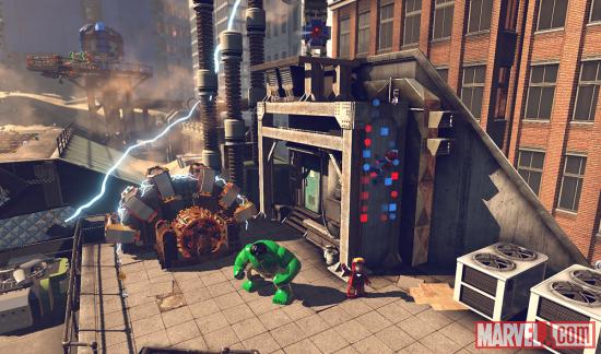 Hulk, Iron Man and Spider-Man embark on a task in LEGO Marvel Super Heroes
