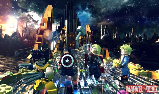 Wolverine, Captain America, Thor and the Human Torch journey to Asgard in LEGO Marvel Super Heroes