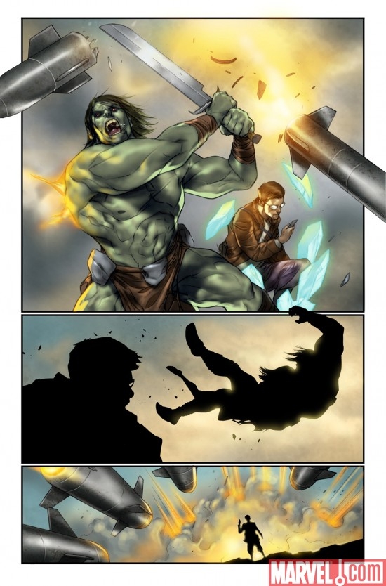 DARK REIGN: THE LIST - HULK preview art by Ben Oliver