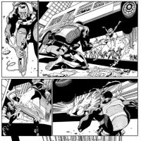 PUNISHER #9 black and white preview art by Tan Eng Haut