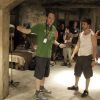 Incredible Hulk director Louis Leterrier and actor Edward Norton on set