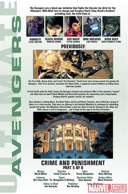 ULTIMATE COMICS AVENGERS 2 #5 recap page