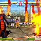 Screenshot of Dormammu and Morrigan from Marvel vs. Capcom 3