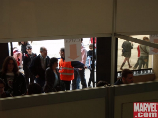 Crowds streaming in