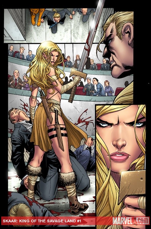 Skaar: King Of The Savage Land #1 preview art by Brian Ching